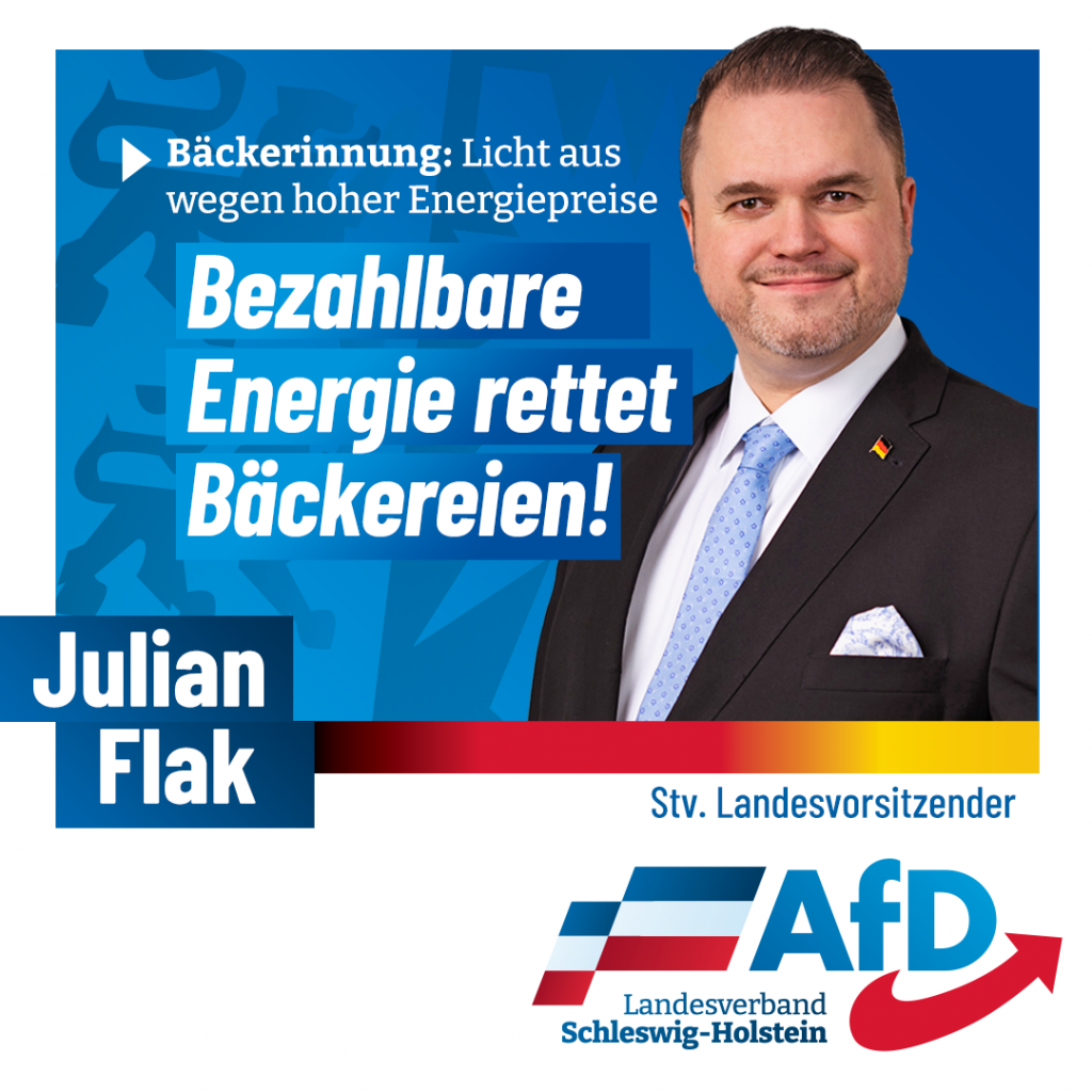 Julian Flak: Bezahlbare Energie für unsere Bäcker sichert Existenzen