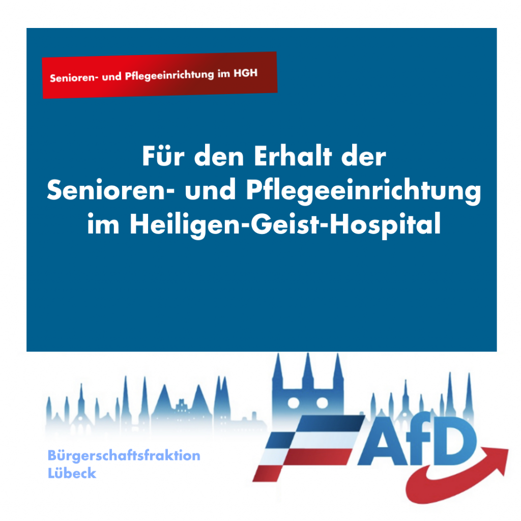 Für den Erhalt des Alten- und Pflegeheims im Heiligen-Geist-Hospital in Lübeck
